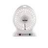 Ventilateur sans fil rechargeable 1200 mAh, "Rafraîchis moi les idées" blanc