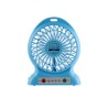 Ventilateur sans fil rechargeable 1200 mAh, "Mon ventilo anti coup de chaud" noir