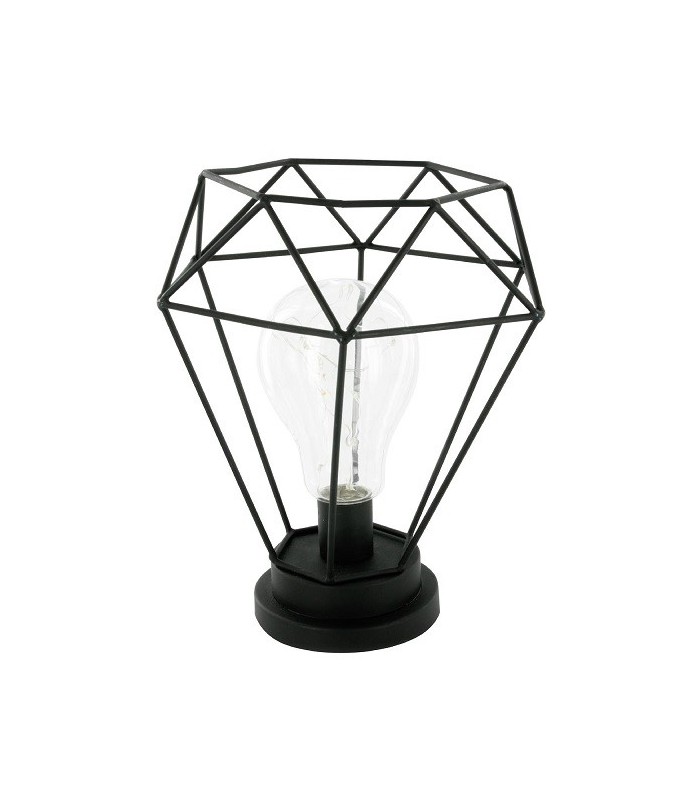 Lampe Diamant déco lumineuse noire