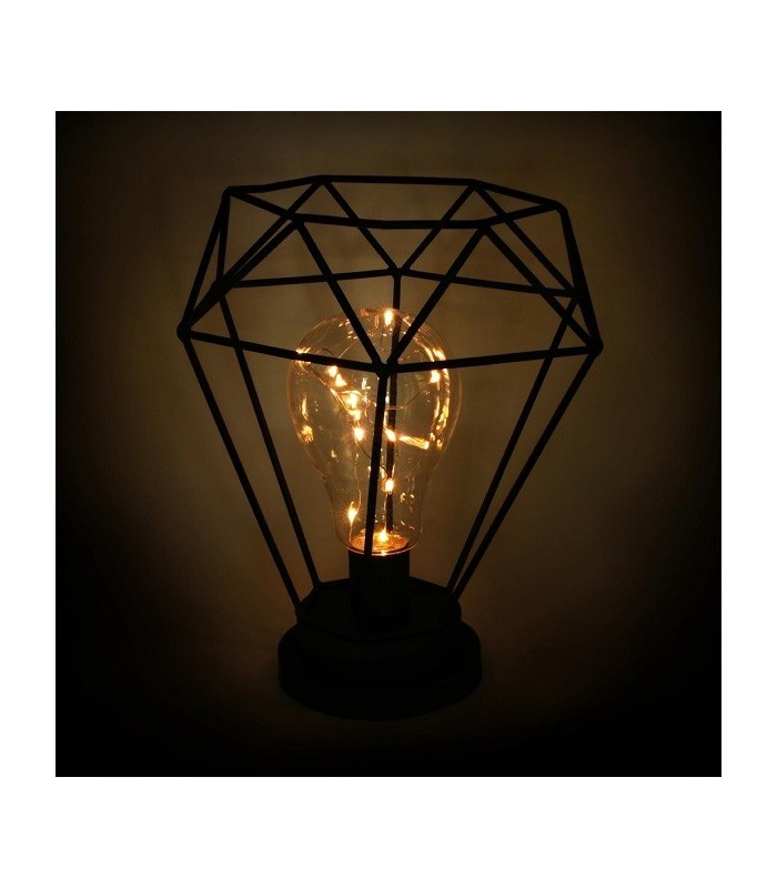 Lampe déco lumineuse noire