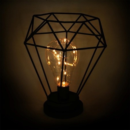 Lampe déco lumineuse noire