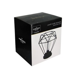 Lampe déco lumineuse noire