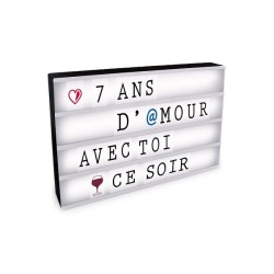 Boîte lumineuse à message format A3 + 85 caractères