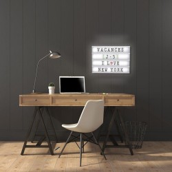 Boîte lumineuse à message format A3 + 85 caractères