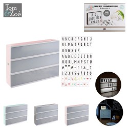 Boîte lumineuse à message format A3 + 85 caractères