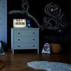 Boîte lumineuse à message format A3 + 85 caractères