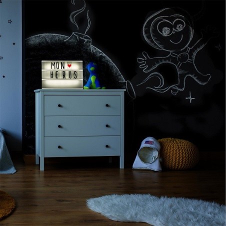 Boîte lumineuse à message format A3 + 85 caractères