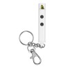 Porte-clés lampe torche et laser, blanc