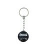 Porte-clés en verre "N'oubliez pas d'être incroyable chaque jour", noir