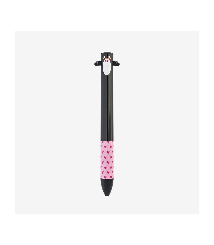 Stylo bille 2 couleurs Pingouin