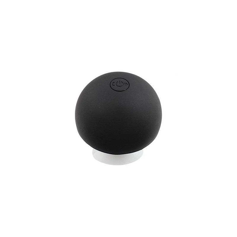 Mini haut-parleur Bluetooth noir look champignon