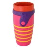 Mug étanche rose rayé jaune Twizz Ipanema - Néolid