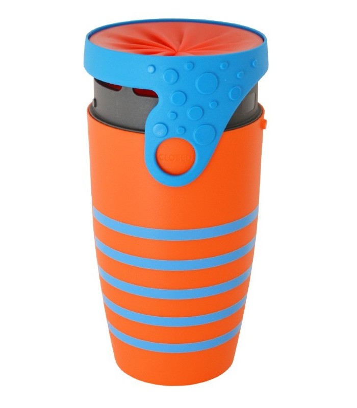 Mug étanche cuivre et marron Twizz Slow - Néolid