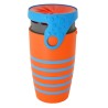 Mug étanche orange rayé bleu Twizz René - Néolid