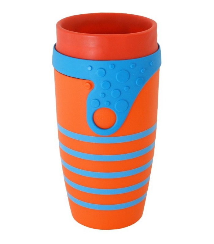 Mug étanche bleu nuit et bleu ciel Twizz Deep Blue, Néolid