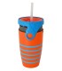 Mug étanche orange rayé bleu Twizz René - Néolid