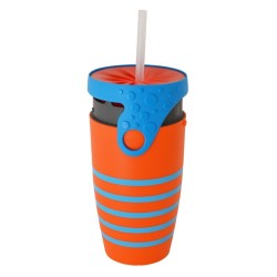 Mug étanche bleu nuit et bleu ciel Twizz Deep Blue, Néolid