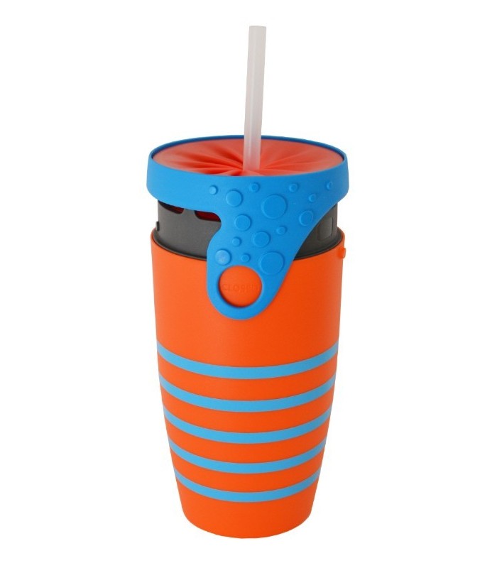 Mug étanche cuivre et marron Twizz Slow - Néolid