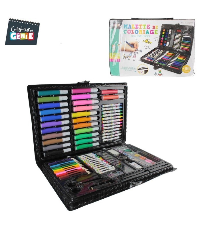 Mallette de coloriage 86 pièces