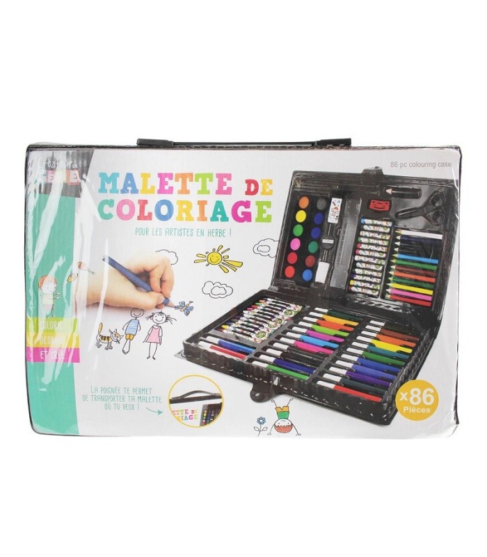 Mallette de coloriage 86 pièces