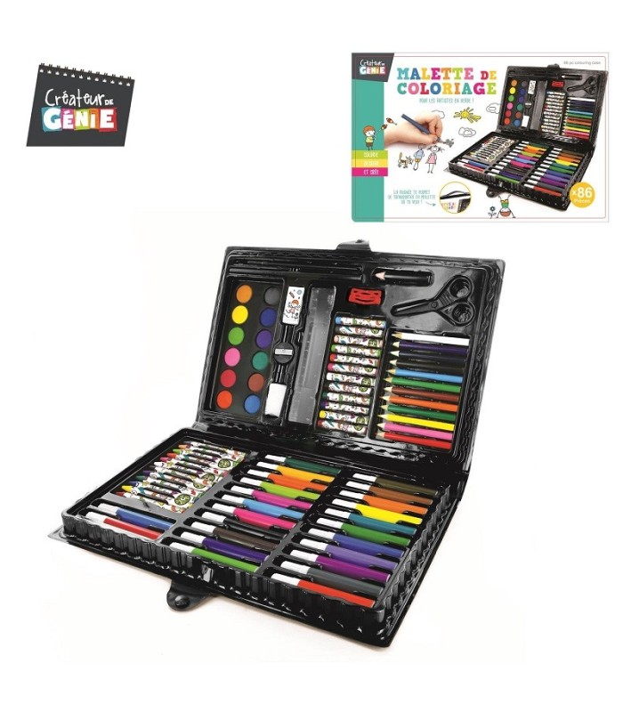Mallette de coloriage 86 pièces