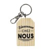 Porte-clés en bois "Bienvenue chez Nous"