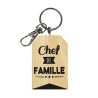 Porte-clés en bois "Chef de Famille"
