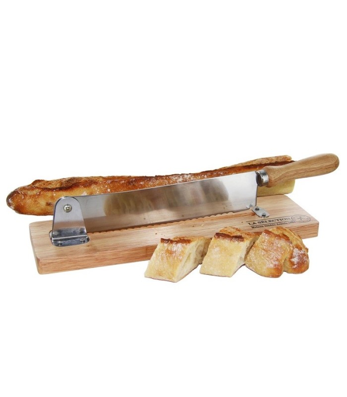 Trancheuse à pain en bois et inox