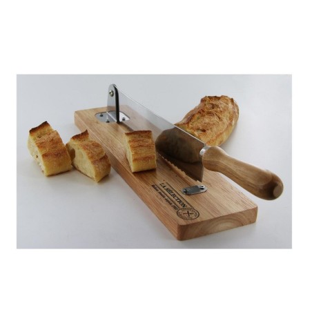 Trancheuse à pain en bois et inox