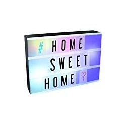 Boîte lumineuse à message, 7 couleurs, format A4 + 85 caractères, gris