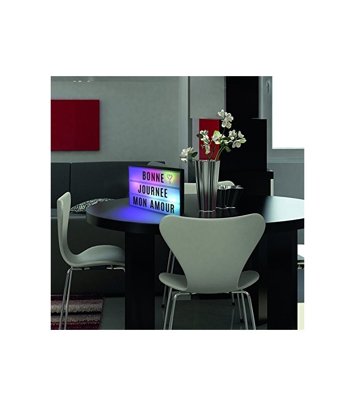 Boîte lumineuse à message format A3 + 85 caractères