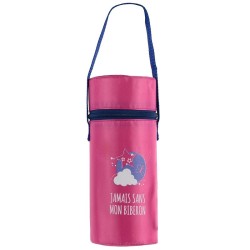Porte biberon maintien température, bleu