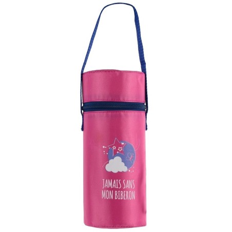 Porte-biberon maintien température, rose