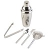 Coffret cocktail en inox 6 pièces, seau à vin