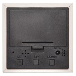 Réveil en bois Led blanc