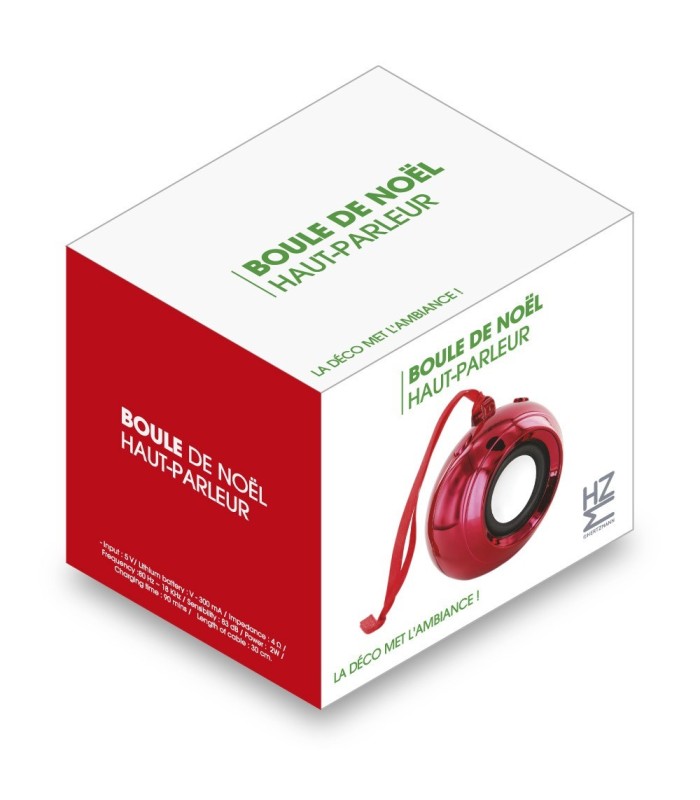 Haut-parleur Bluetooth Boule de Noël