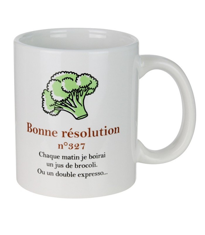 Mug en céramique Détox "Bonne Résolution n°327"