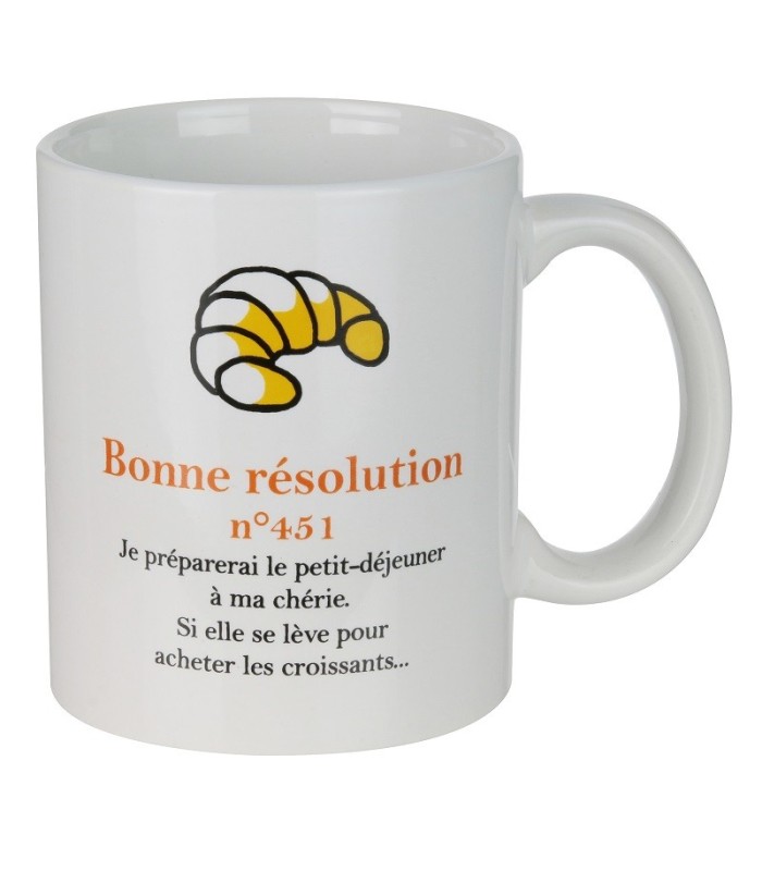 Mug en céramique Détox "Bonne Résolution n°327"