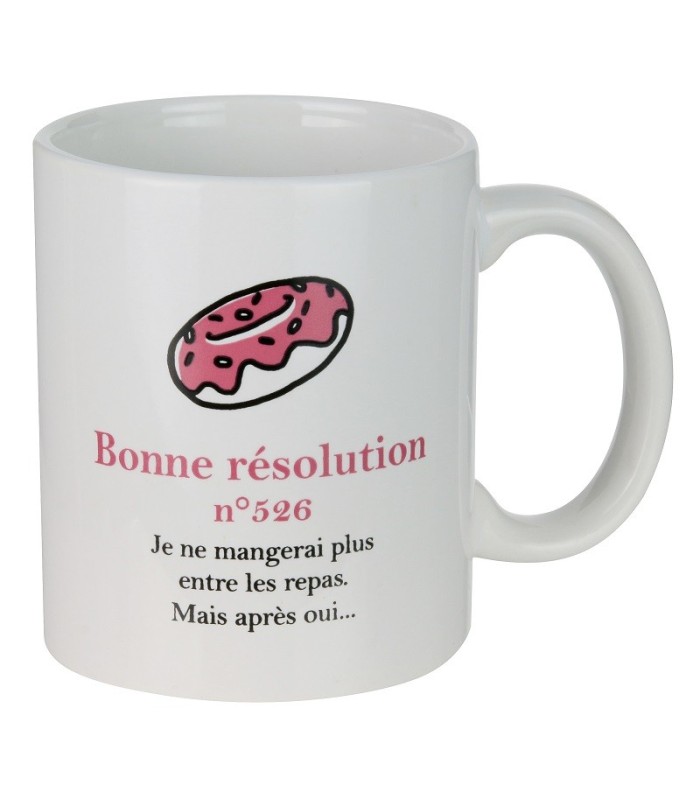 Mug en céramique Détox "Bonne Résolution n°327"