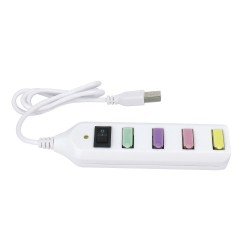 Mini Hub USB à 4 ports, blanc