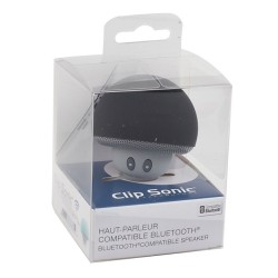Mini haut-parleur Bluetooth noir look champignon