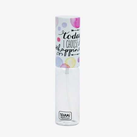 Vaporisateur de parfum rechargeable "Today I choose Hapiness"