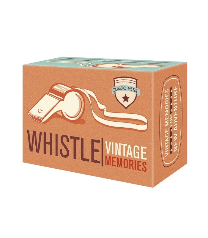 Sfflet en métal vintage avec cordon rouge