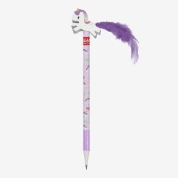 Crayon de papier Licorne avec gomme