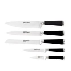 Bloc design de 5 couteaux en inox