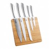 Set de 5 couteaux sur bloc bambou aimanté