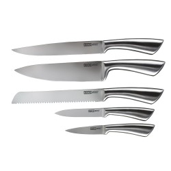 Set de 5 couteaux sur bloc bambou aimanté