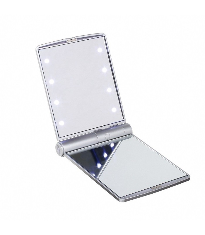 Miroir de poche lumineux