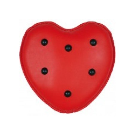 Coussin de massage vibrant Coeur, rouge