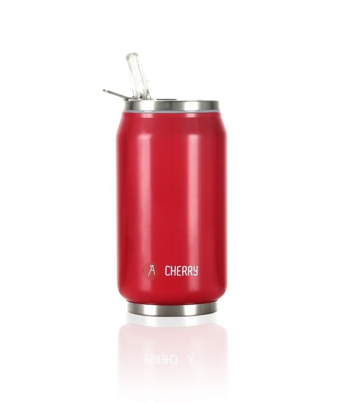 Pull Can'it Canette 280ml isotherme Rouge Brillant "Cherry"